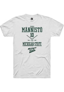 Tommi Männistö  Michigan State Spartans White Rally NIL Sport Icon Short Sleeve T Shirt