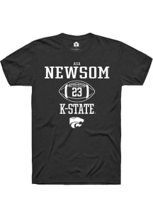 Asa Newsom  K-State Wildcats Black Rally NIL Sport Icon Short Sleeve T Shirt