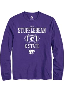 Cody Stufflebean  K-State Wildcats Purple Rally NIL Sport Icon Long Sleeve T Shirt