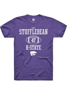 Cody Stufflebean  K-State Wildcats Purple Rally NIL Sport Icon Short Sleeve T Shirt