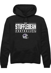 Cody Stufflebean  Rally K-State Wildcats Mens Black NIL Stacked Box Long Sleeve Hoodie