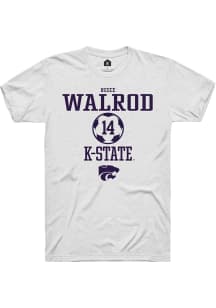 Reece Walrod  K-State Wildcats White Rally NIL Sport Icon Short Sleeve T Shirt