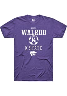 Reece Walrod  K-State Wildcats Purple Rally NIL Sport Icon Short Sleeve T Shirt