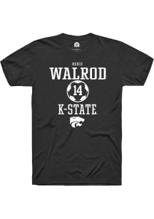 Reece Walrod  K-State Wildcats Black Rally NIL Sport Icon Short Sleeve T Shirt