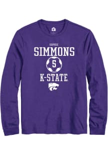 Sophie Simmons  K-State Wildcats Purple Rally NIL Sport Icon Long Sleeve T Shirt