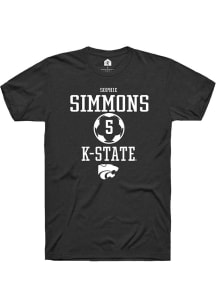 Sophie Simmons  K-State Wildcats Black Rally NIL Sport Icon Short Sleeve T Shirt