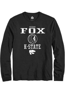 Reagan Fox  K-State Wildcats Black Rally NIL Sport Icon Long Sleeve T Shirt