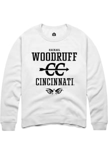 Rachael Woodruff  Rally Cincinnati Bearcats Mens White NIL Sport Icon Long Sleeve Crew Sweatshirt