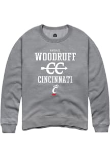 Rachael Woodruff  Rally Cincinnati Bearcats Mens Graphite NIL Sport Icon Long Sleeve Crew Sweatshi..