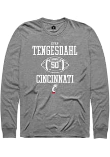 Evan Tengesdahl  Cincinnati Bearcats Graphite Rally NIL Sport Icon Long Sleeve T Shirt