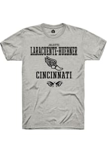 Juliette Laracuente-Huebner  Cincinnati Bearcats Ash Rally NIL Sport Icon Short Sleeve T Shirt