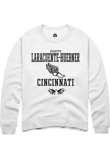 Juliette Laracuente-Huebner  Rally Cincinnati Bearcats Mens White NIL Sport Icon Long Sleeve Crew..