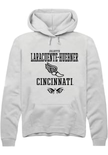 Juliette Laracuente-Huebner  Rally Cincinnati Bearcats Mens White NIL Sport Icon Long Sleeve Hoodi..