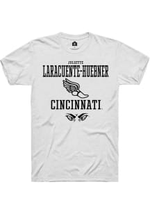 Juliette Laracuente-Huebner  Cincinnati Bearcats White Rally NIL Sport Icon Short Sleeve T Shirt