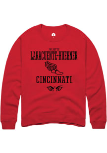 Juliette Laracuente-Huebner  Rally Cincinnati Bearcats Mens Red NIL Sport Icon Long Sleeve Crew Sw..