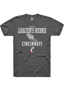 Juliette Laracuente-Huebner  Cincinnati Bearcats Dark Grey Rally NIL Sport Icon Short Sleeve T Shi..