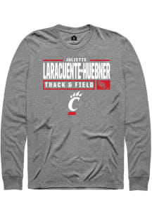 Juliette Laracuente-Huebner  Cincinnati Bearcats Graphite Rally NIL Stacked Box Long Sleeve T Shir..