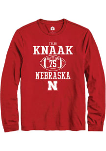 Tyler Knaak  Nebraska Cornhuskers Red Rally NIL Sport Icon Long Sleeve T Shirt
