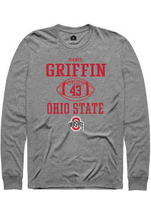 Dianté Griffin  Ohio State Buckeyes Graphite Rally NIL Sport Icon Long Sleeve T Shirt