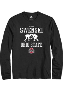 Hogan Swenski  Ohio State Buckeyes Black Rally NIL Sport Icon Long Sleeve T Shirt