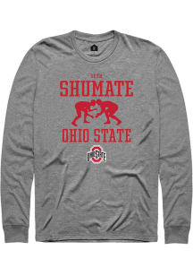 Seth Shumate  Ohio State Buckeyes Graphite Rally NIL Sport Icon Long Sleeve T Shirt