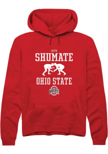 Seth Shumate  Rally Ohio State Buckeyes Mens Red NIL Sport Icon Long Sleeve Hoodie
