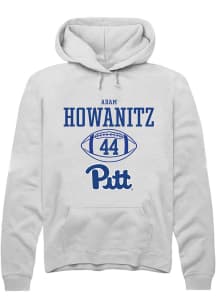 Adam Howanitz  Rally Pitt Panthers Mens White NIL Sport Icon Long Sleeve Hoodie