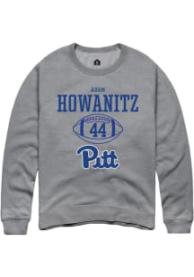 Adam Howanitz  Rally Pitt Panthers Mens Graphite NIL Sport Icon Long Sleeve Crew Sweatshirt