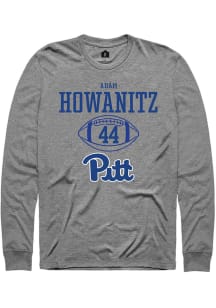 Adam Howanitz  Pitt Panthers Graphite Rally NIL Sport Icon Long Sleeve T Shirt