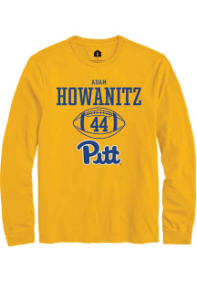 Adam Howanitz  Pitt Panthers Gold Rally NIL Sport Icon Long Sleeve T Shirt
