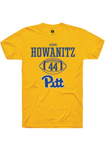 Adam Howanitz  Pitt Panthers Gold Rally NIL Sport Icon Short Sleeve T Shirt