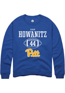 Adam Howanitz  Rally Pitt Panthers Mens Blue NIL Sport Icon Long Sleeve Crew Sweatshirt