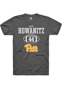 Adam Howanitz  Pitt Panthers Dark Grey Rally NIL Sport Icon Short Sleeve T Shirt