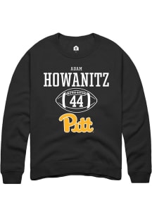 Adam Howanitz  Rally Pitt Panthers Mens Black NIL Sport Icon Long Sleeve Crew Sweatshirt