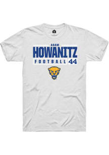 Adam Howanitz  Pitt Panthers White Rally NIL Stacked Box Short Sleeve T Shirt