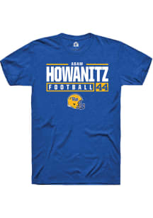 Adam Howanitz  Pitt Panthers Blue Rally NIL Stacked Box Short Sleeve T Shirt