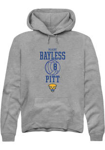 Blaire Bayless  Rally Pitt Panthers Mens Graphite NIL Sport Icon Long Sleeve Hoodie