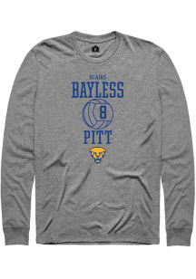 Blaire Bayless  Pitt Panthers Graphite Rally NIL Sport Icon Long Sleeve T Shirt