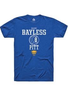 Blaire Bayless  Pitt Panthers Blue Rally NIL Sport Icon Short Sleeve T Shirt