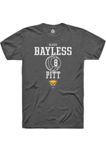 Blaire Bayless  Pitt Panthers Dark Grey Rally NIL Sport Icon Short Sleeve T Shirt