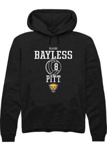 Blaire Bayless  Rally Pitt Panthers Mens Black NIL Sport Icon Long Sleeve Hoodie