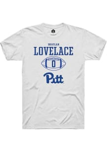 Braylan Lovelace  Pitt Panthers White Rally NIL Sport Icon Short Sleeve T Shirt