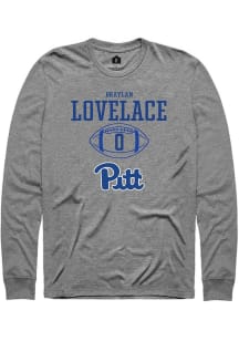 Braylan Lovelace  Pitt Panthers Graphite Rally NIL Sport Icon Long Sleeve T Shirt