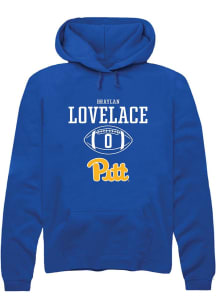 Braylan Lovelace  Rally Pitt Panthers Mens Blue NIL Sport Icon Long Sleeve Hoodie