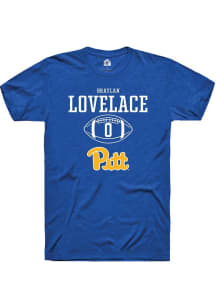 Braylan Lovelace  Pitt Panthers Blue Rally NIL Sport Icon Short Sleeve T Shirt