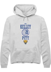 Bre Kelley  Rally Pitt Panthers Mens White NIL Sport Icon Long Sleeve Hoodie