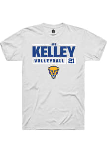 Bre Kelley  Pitt Panthers White Rally NIL Stacked Box Short Sleeve T Shirt