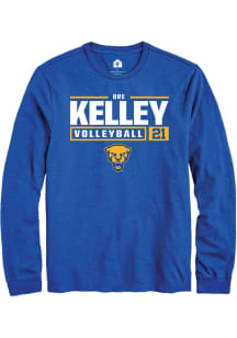 Bre Kelley  Pitt Panthers Blue Rally NIL Stacked Box Long Sleeve T Shirt