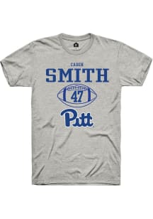 Caden Smith  Pitt Panthers Ash Rally NIL Sport Icon Short Sleeve T Shirt