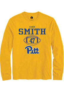 Caden Smith  Pitt Panthers Gold Rally NIL Sport Icon Long Sleeve T Shirt
